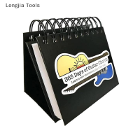 Longjia Tools 2024ปฏิทินตั้งโต๊ะคอร์ดกีตาร์2024ปฏิทินสุดสร้างสรรค์ของขวัญสำหรับผู้เริ่มต้นและครู