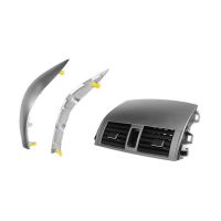 Car Center Dash A/C Outlet Air Vent Panel with Strip Trim Parts Accessories for Toyota Corolla 2009-2013