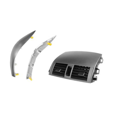 Car Center Dash A/C Outlet Air Vent Panel with Strip Trim Replacement Accessories for Toyota Corolla 2009-2013