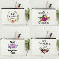 Grandma Gift Best Grandma Ever Makeup Bag Grandmas Cosmetic Bag Grandmother Toiletry Pouch Organizing Bag Mothers Day Gifts