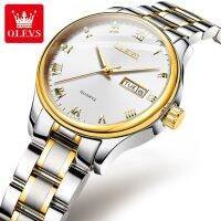 OLEVS 5568 Quartz Alloy Band Watches For Women Waterproof Business Women Wristwatch Luminous Calendar Week Display