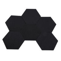 Felt Memo Board Decorative Notice Board Hexagon Bulletin Board,Felt Cork Board Tiles,Pin Board Wall Decor for Photos,Memos(20 X 17 Cm)