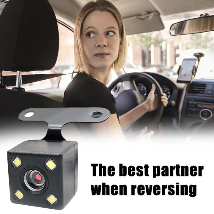 Car Reversing Camera 4 LED Butterfly Hat Fisheye Lens Vision Vision