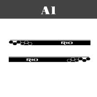 คุ้มค่ากับกราฟิกไวนิล2ด้านสำหรับรถยนต์สติกเกอร์ติดสติ๊กเกอร์ติดรถแต่งรถสำหรับ Kia Rio แต่งรถ