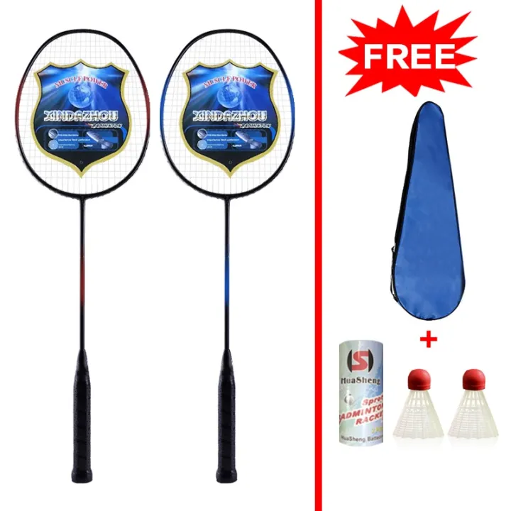 Badminton Racket Carbon Fiber Badminton racket set 2pcs double racket