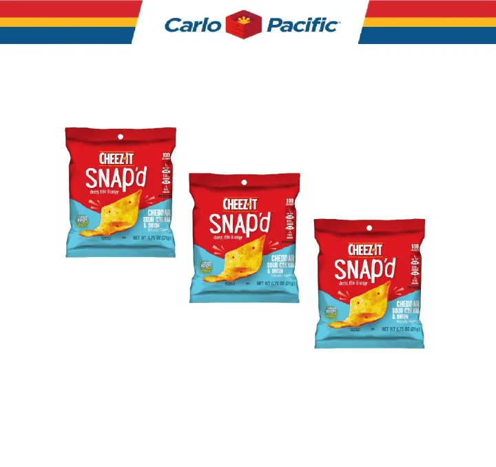 CheezIt Snap’d Cheddar Sour Cream & Onion 3 packs Lazada PH