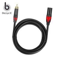 Blesiya 3ขา XLR Rca สายไมโครโฟนสำหรับลำโพง XLR Rca Mic Cable