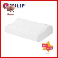 หมอนสุขภาพ TULIP LATEX MEDIUM 06019 33X61X11 ซม. สีขาวLATEX PILLOW TULIP MEDIUM LATEX 06019 33X61X11CM WHITE **ราคาดีที่สุด**