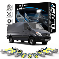 AENVTOL 12ชิ้น C An BUS สำหรับ Benz สำหรับ Sprinter 906 W906 2006 2008 2010 2013ยานพาหนะ LED มหาดไทยแสงโดมในร่มโคมไฟชุด