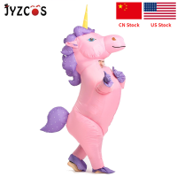 JYZCOS New Uni s Kids Inflatable Unicorn Costume Carnival Halloween Costumes Animal Cosplay Clothing Fancy Dress Suits