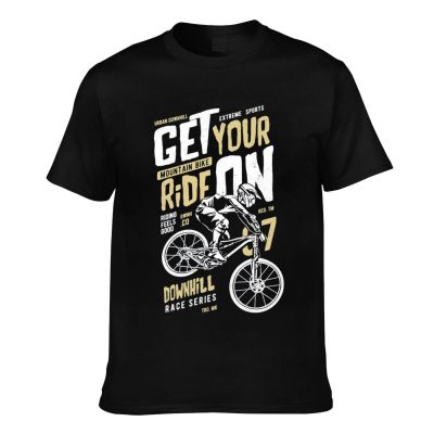 Get Your Ride Downhill Mountain Biking Cycling Bike Mtb Mens Short Sleeve T-Shirt