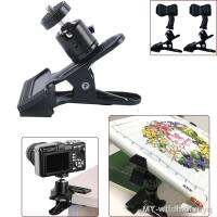 1 Pair Cross Stitch Clip Clamp Non-slip Table Edge Embroidery Clip Adjustable Clip-On Desk Stand 360 Rotation Camera Holder