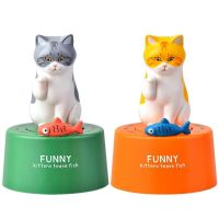 ❖ Kitchen Creative Cooking Cartoon Cat Countdown 60 Mins Steel Plastic Timer Alarm Cat Mechanical Student Learning Exam Timer