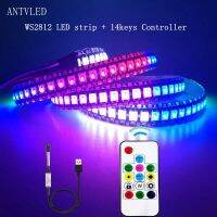 WS2812B LED Strip Individually Addressable Smart RGB LED Strip Waterproofith and14 Keys RF Wireless Remote Controller Kit