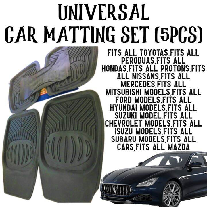 5pcs Full Set Carpet Matting (Deep Dish) For Ford Ranger car Floor