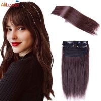 Synthetic Invisible Hair Piece Seamless Clip In Extension Thinning 10Cm 20Cm 30Cm