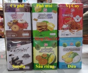 Bánh quy hộp thiếc nhiều vị thương hiệu SIAM FOOD 400gr - Thái Lan