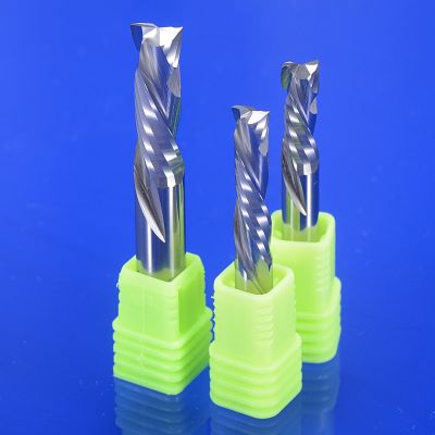 5Pcs 3.175-10mm คุณภาพสูง 2F Spiral Milling Cutter Woodworking เครื่องมือ สําหรับไม้เนื้อแข็งกระดานพลาสติกแข็ง