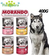 Morando - Thức ăn ướt lon pate cho chó gồm 4 vị 400g