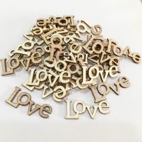 【YF】☸☃✕  25pcs Wood Beads Crafts Cutout Slices Embellishments Unfinished Ornaments for Wedding