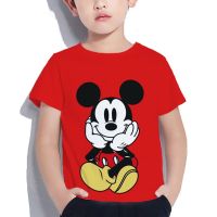 แฟชั่นเด็กเสื้อยืดเด็กผู้หญิงเด็ก Mouse Graphic Tees Tops เด็กฤดูร้อนแขนสั้นเสื้อยืด Streetwear