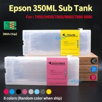 ตลับหมึกสำหรับ EPSON หมึกว่างเปล่าเติมได้7880 8สี7800 7880C 9800 9880C 7450เครื่องพิมพ์9450ขนาด350มล. ถังย่อย CISS พร้อมชิป