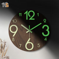 Hamilton store นาฬิกาแขวน wall clock นาฬิกาเรืองแสง เลขเรืองเเสง นาฬิกาติดผนัง ทรงกลม เข็มเดินเรียบ เสียงเงียบ ประหยัดถ่าน ระบบ