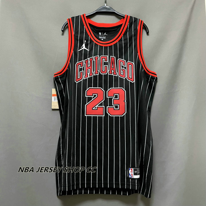 NBA CHICAGO BULLS Michael Jordan #23 Black Stripe Basketball Man