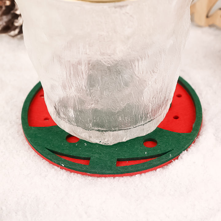 คริสต์มาสเกล็ดหิมะรูปร่างถ้วยเสื่อโต๊ะอาหารจานรองแก้วจาน-pad-ตกแต่งคริสต์มาสสำหรับบ้าน