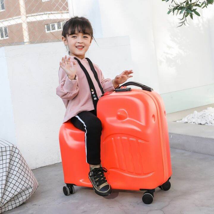 New Children Rolling Luggage Spinner 20 Inch Wheels Suitcase Kids Cabin
