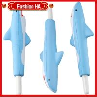 FASHIONHA 3PCS สีฟ้าสีฟ้า กล่องใส่ปากกา ปลาฉลามปลาฉลาม ปากกาเจล สร้างสรรค์และสร้างสรรค์ ปากกาโรลเลอร์บอล ออฟฟิศสำหรับทำงาน