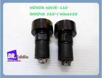 #น็อตปลายแฮนด์ ("ชุบดำ"1 เซ็ท) // HONDA WAVE110 WAVE125 BAR END NUT ("BLACK" 1 Set)