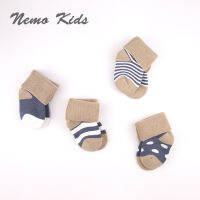 【cw】 European Sheet Combed Cotton Suit Baby Terry-Loop Hosiery Boneless Seam Winter Warm Thickened Babies Socks ！