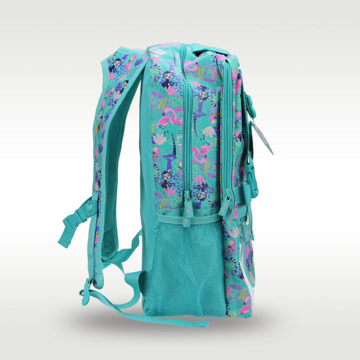 กระเป๋าเป้สะพายไหล่สำหรับเด็กผู้หญิงลายนกกระเรียนกระเป๋านักเรียนสำหรับเด็กนักเรียนอายุ10-12ปี18นิ้วจากออสเตรเลีย