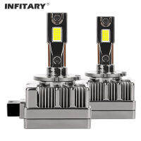 Infitry คู่ท่อทองแดง LED ไฟหน้าสำหรับรถยนต์ D2S D3S D4S D5S D1S D2R D3R โคมไฟ C An BUS 90วัตต์30000LM 12โวลต์ชุดไฟอัตโนมัติ *