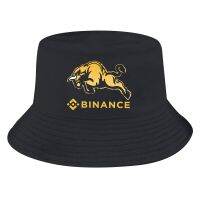 เสื้อยืดผู้ชายแบบ Topi Bucket Binance เสื้อยืดคอกลมพิมพ์ลายแฟชั่นของผู้หญิงสำหรับฤดูร้อนผ้าคอตตอน100% ท็อปส์ซูคอรอบใหม่