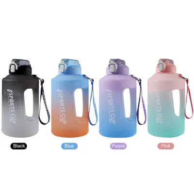 【CC】✢☼  2.3L Bottle With Handle Large Capacity Outdoor Gym Dumbbell Kettle Training Bottles