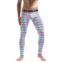 Seobean Brand Mens Cotton Winter Warm Thermal Long John Underwear Heart Printed y Male Thermo Home Sleepwear Underpants M-XXL