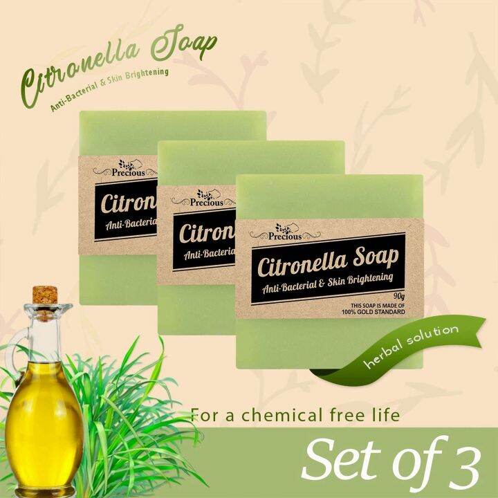 Organic Citronella Soap for Smoother and Tightened Pores, Acne and Oil ...