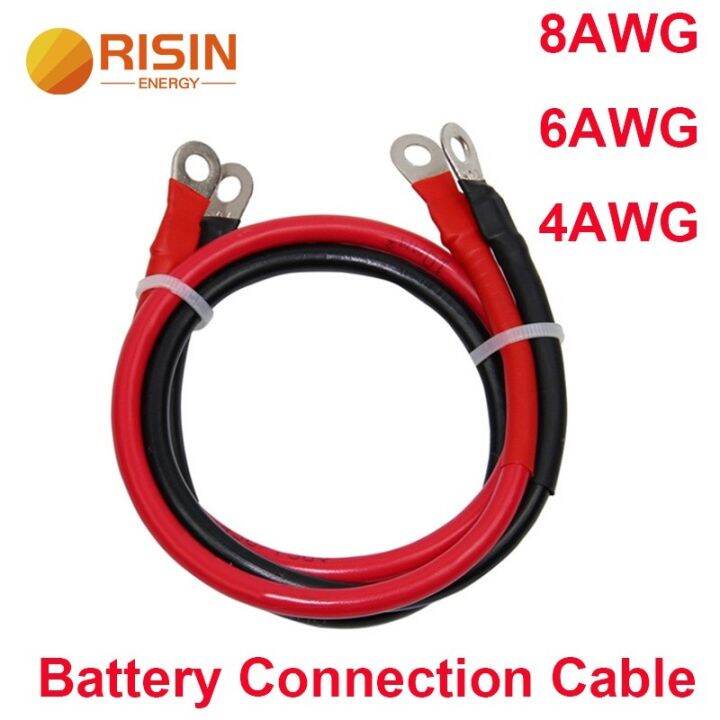 Risin Solar Battery Connection Cable 8/6/4 AWG High Current Terminal