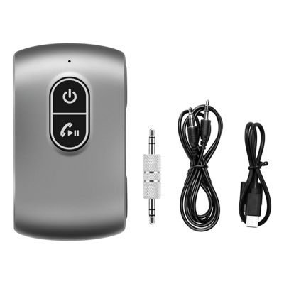 1 Set Bluetooth Car Adapter Bluetooth 5.0 Adapter 2 in 1 Bluetooth Transmitter,16H Battery Life,Handsfree Calls