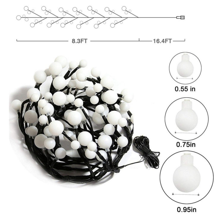 thrisdar-2-5m-72-led-tree-vine-nch-light-starry-ball-christmas-fairy-light-งานแต่งงาน-garland-light-สำหรับ-holiday-party-decor