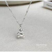 silvery.day x bear pendant