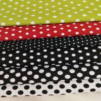 Odnfuerhfuss 50X140ซม. Groso Resistente Preto Branco Polka Dot Impresso Lona Tecido De Algodão Saco Retalhos Costura Tanco Diy Costura Tha Cortina