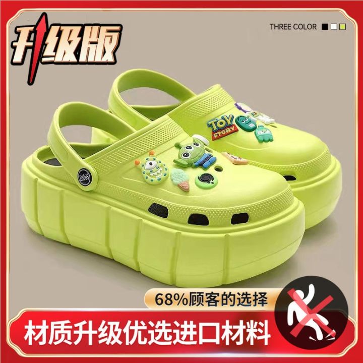 2023-new-fashion-version-2022-new-style-xiaohongshu-explosive-style-hole-shoes-womens-outer-wear-non-slip-ultra-thick-bottom-high-value-baotou-sandals-and-slippers-women