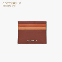 COCCINELLE METALLIC TRICOLOR Document Holder 129501 CINNAMON/CHESTNUT/ALMOND กระเป๋าใส่การ์ด