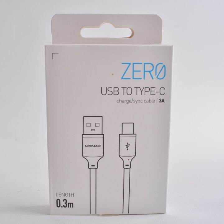 best-seller-momax-zero-usb-to-type-c-3a-length-0-3-ที่ชาร์จ-หูฟัง-เคส-airpodss-ลำโพง-wireless-bluetooth-คอมพิวเตอร์-โทรศัพท์-usb-ปลั๊ก-เมาท์-hdmi-สายคอมพิวเตอร์