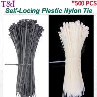 250PCS Self-locking Plastic Nylon Cable Tie Strongly Snap With High Temperature Resistance Lengthening TwineTie Wire White Color