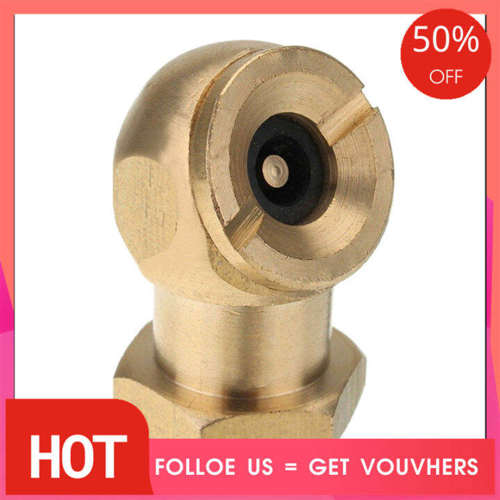 1/4" NPT Golden Tyre Inflator Valve Connector Air Chuck Ball Tire Clip