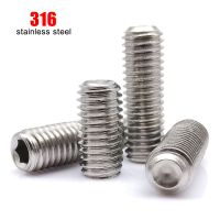 316 A4-80 Stainless Steel High Quality M3 M4 M5 M6 M8 M10 DIN916 Marine Grade Hexagon Hex Socket Cup Point Grub Bolt Set Screw